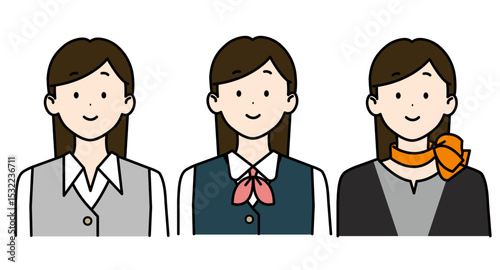 受付の女性1