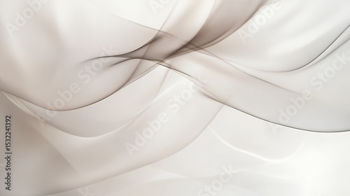 Abstract Grey and White Swirling Fabric Design