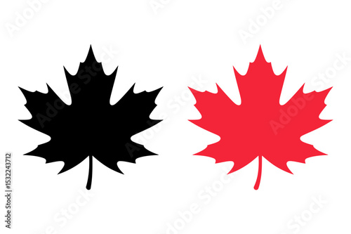 Two black magnifying glass icons on a white background