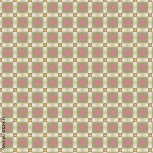 Soft dusty rose background paired with a warm rosewood central circle brings a gentle vintage charm. Ideal for feminine, romantic, or nostalgic designs.