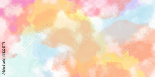 seamless watercolor paper texture A serene watercolor background overlay featuring soft pastel hues of blue, pink, mimicking a watercolor painting suitable for a variety	