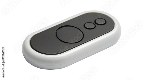 White wireless remote control device isolated on transparent background