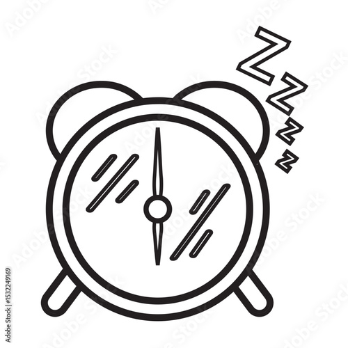 sleep line icon