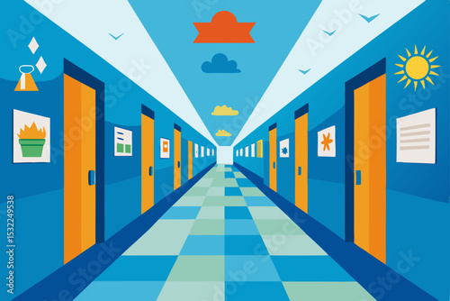 Exploring Opportunities A Colorful Journey Down the Corridor of Possibilities