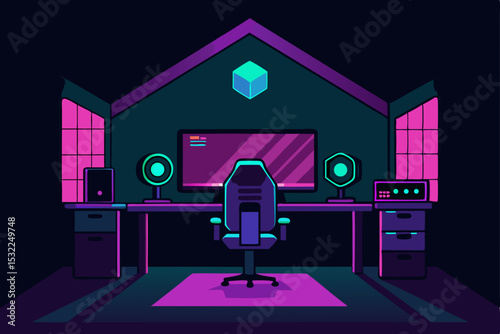 Neon Dreams Designing the Ultimate Gamer's Room Setup