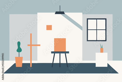 Minimalist Studio Photography Setup Clean Lines and Simple Aesthetics for Product Photography