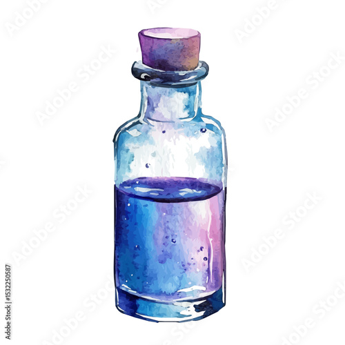 Toner, watercolor painting vector, isolated on a white background.