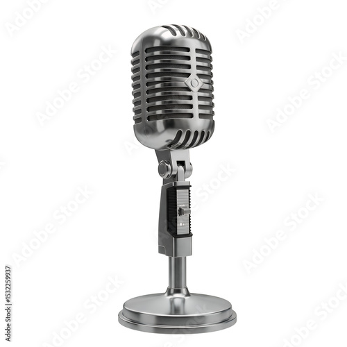 Vintage Silver Microphone
