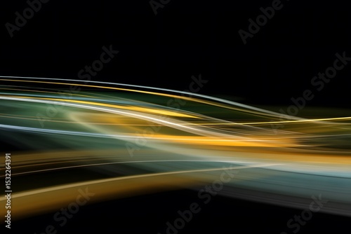 Dynamic light trails at night urban environment abstract photography motion art