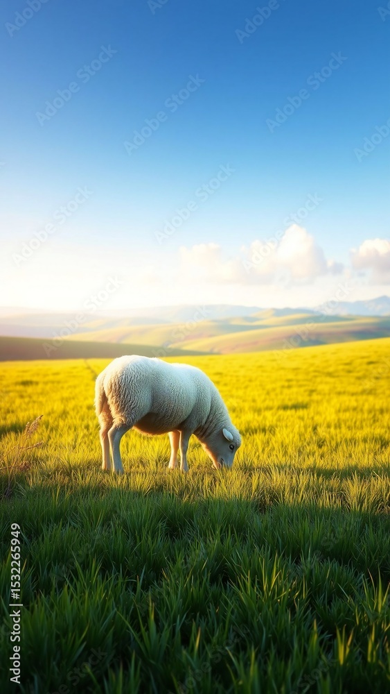 Fototapeta premium sheep in the field