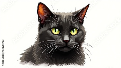 black and white cat