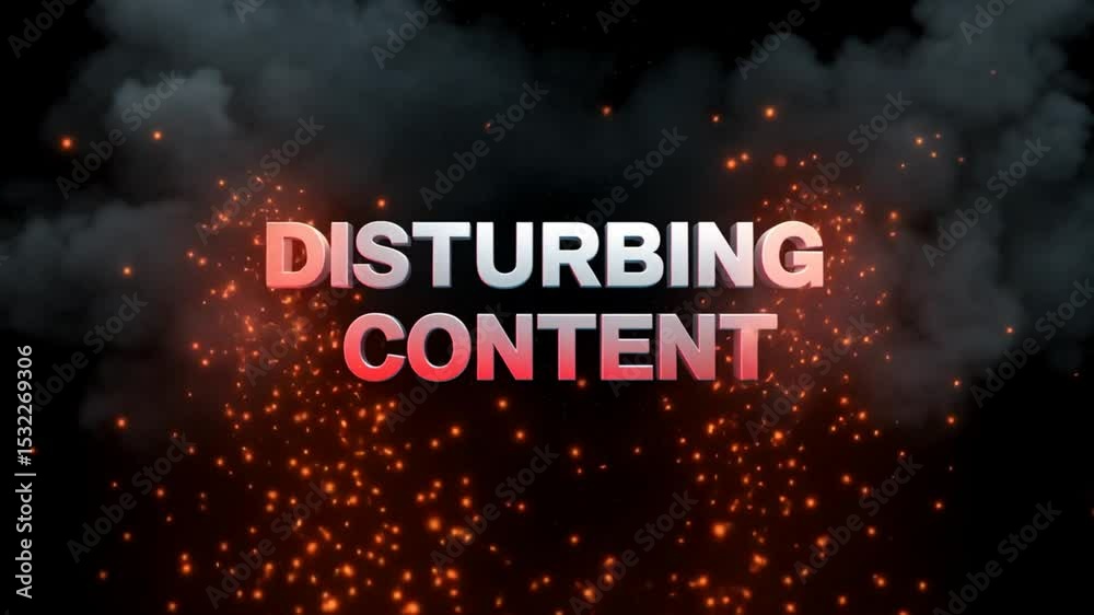 Simulating Smoke Around Text Graphic with Spark Effects on Dark Background
