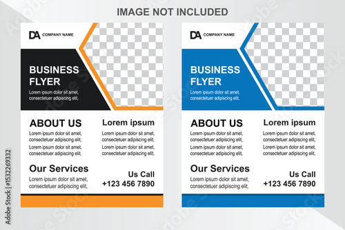 A bundle of 2 A4 flyer templates, modern design, suitable for creative professional businesses