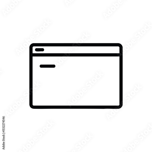Terminal Window Command Line Icon Vector