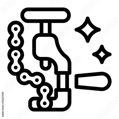 This Chain Tool icon is suitable for Bycycle, Sport, Healthy Lifestyle, etc