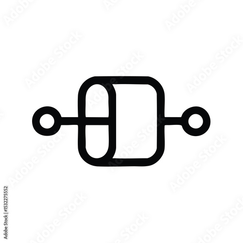 VPN Tunnel Secure Connection Icon Vector