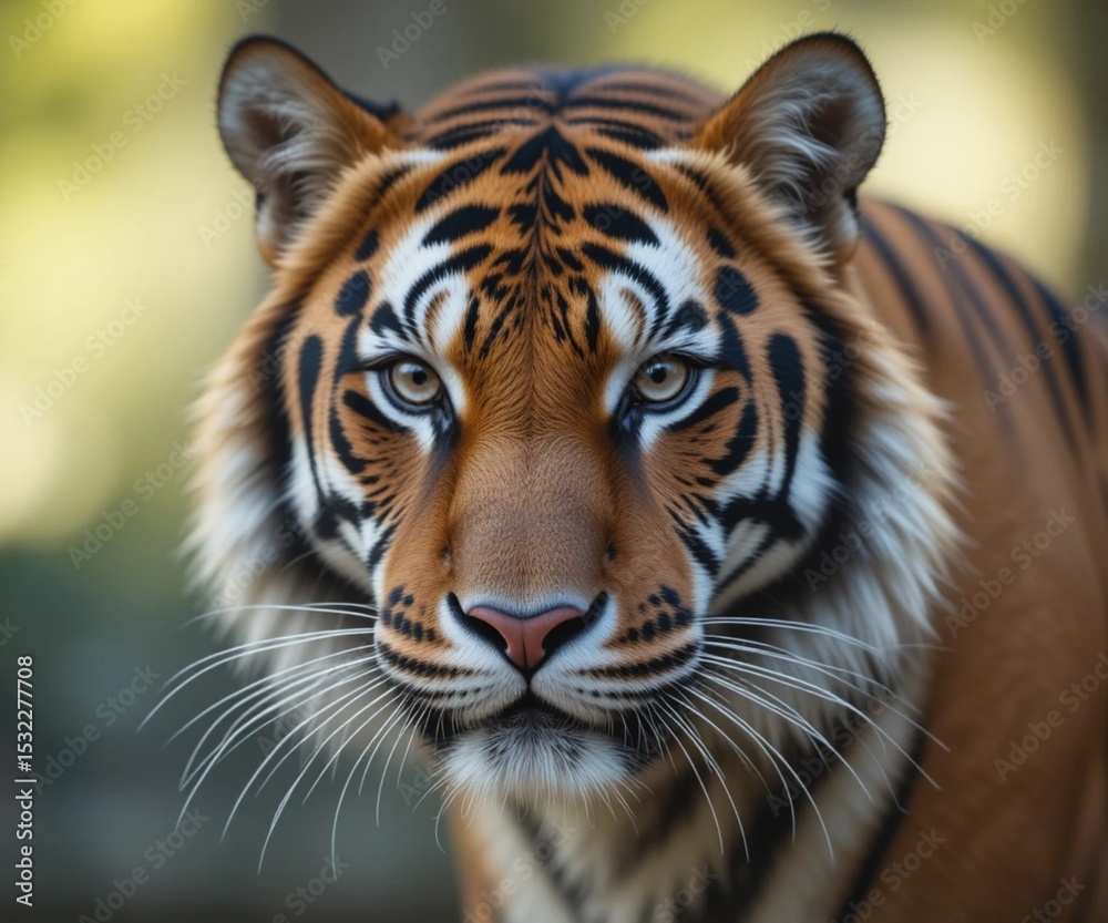 Naklejka premium Tiger animal wildlife close up background 