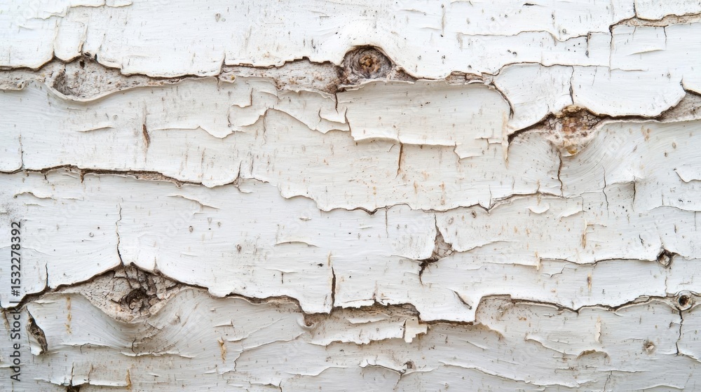 Obraz premium Close-up of a textured surface with peeling paint. the paint is white and has a rough, uneven texture.