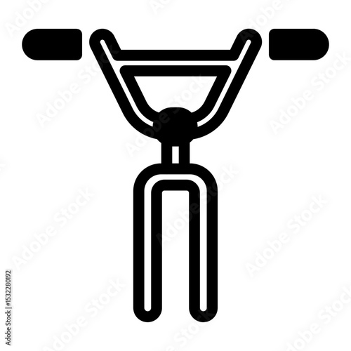 This Handlebar icon is suitable for Bycycle, Sport, Healthy Lifestyle, etc