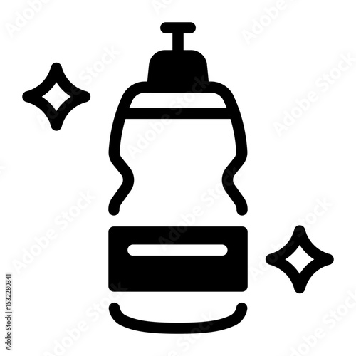This Water Bottle icon is suitable for Bycycle, Sport, Healthy Lifestyle, etc