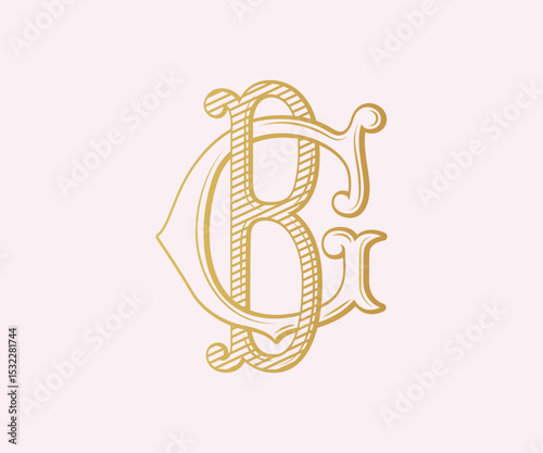 GB, BG, logo GB, Letter GB,  Monogram GB, Wedding Monogram, Wedding Logo, Logo Design , Monogram Vintage