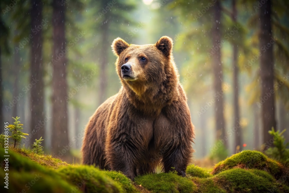 Obraz premium Brown Bear in Forest