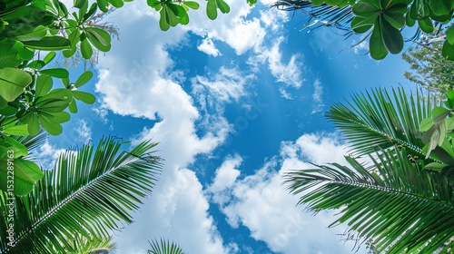 Embrace the Serenity of Summer: Refreshing Blue Sky and White Clouds Background Pictures for a Breathtaking Visual Retreat
