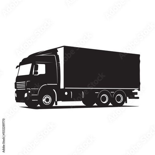 truck isolated on white