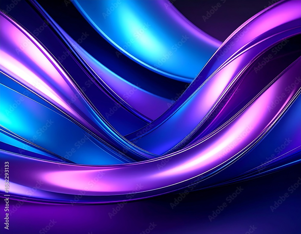 Obraz premium Abstract flowing ribbons