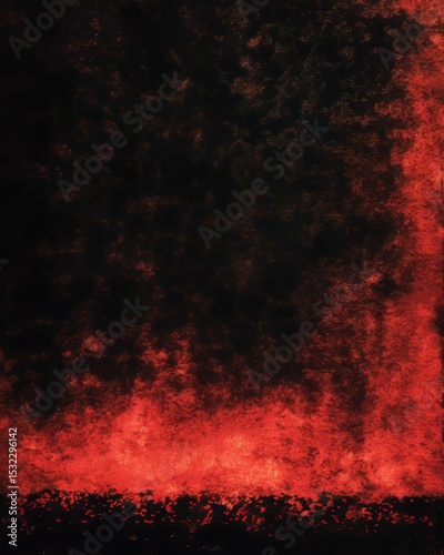 Abstract Red and Black Color Painting