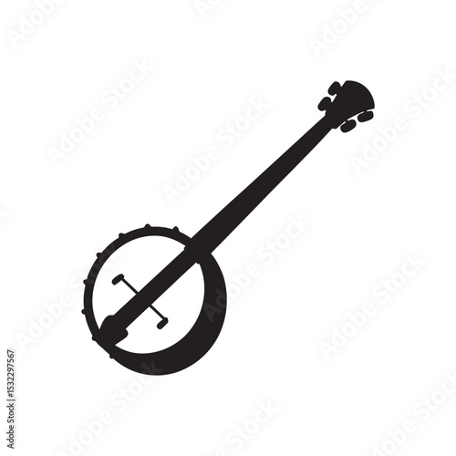 Banjo icon isolated. on white background