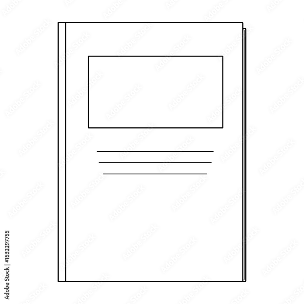 Coloring page with contour drawing illustration with school notebook. For entertaining kids, back to school or education black and white design, DIY craft, educational concept, and classroom decor. Coloring page with contour drawing illustration with school notebook. For entertaining kids, back to school or education black and white design, DIY craft, educational concept, and classroom decor.