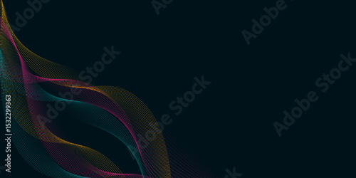 Vector abstract light lines in high speed technology concept. Image of speed on the road. Abstract background with neon glow.