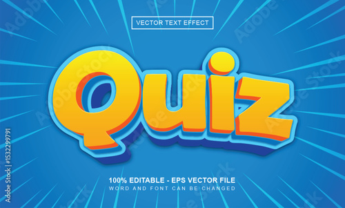 Quiz text effect
