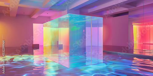 Translucent Cube in a Pool of Light

