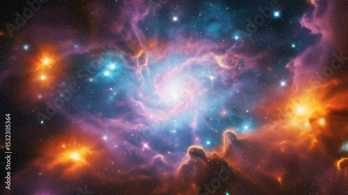 video de nebulosa espacial
