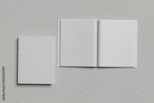 Blank cover book template