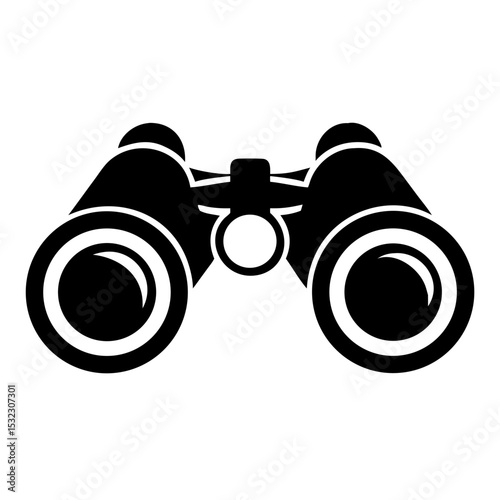 Playful toy binoculars icon for kids games. This simple toy binoculars illustration is perfect for children's apps.  Toy binoculars image is suitable for educational materials and playful design.