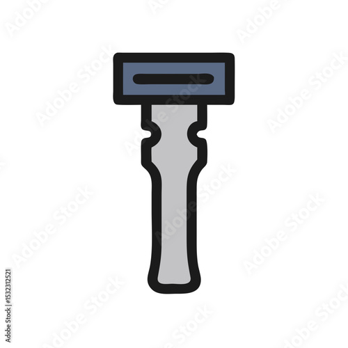 Vector illustration of razor, isolated on white background