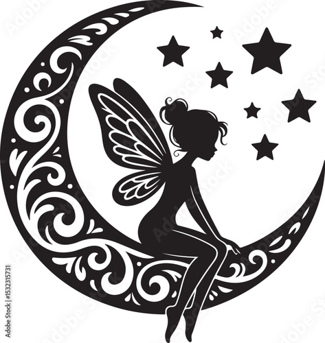 Afro Fairy with Magic Wings Silhouette

Enchanted Afro Fairy in Flight Vector

Elegant Black Fairy Queen Design

Afro Pixie Dust Silhouette Art

Mystical Fairy with Curls Vector