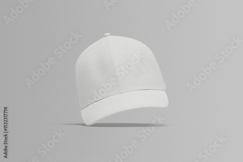 Blank baseball cap isolated on white background