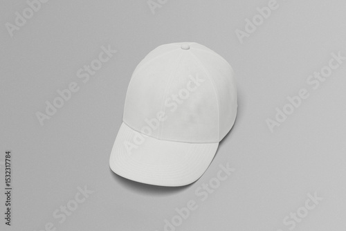 Blank baseball cap isolated on white background