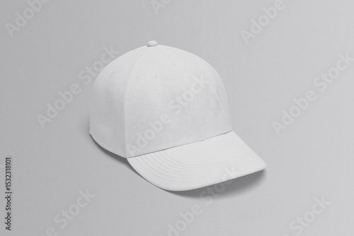 Blank baseball cap isolated on white background