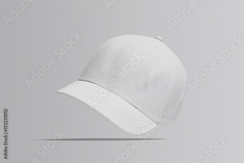 Blank baseball cap isolated on white background