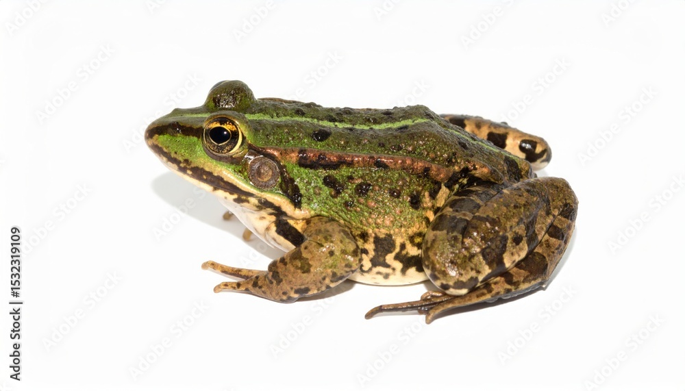 Fototapeta premium Frog over white background, no shadow