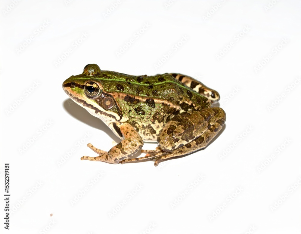 Fototapeta premium Frog over white background, no shadow