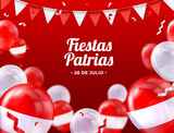 Peru Fiestas Patrias Realistic Background