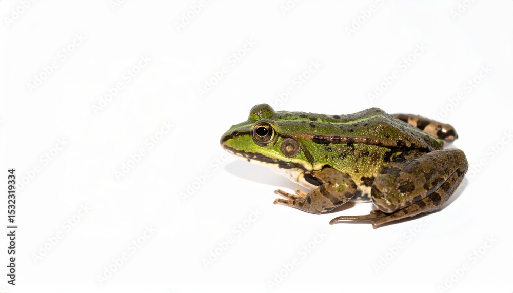 Fototapeta premium Frog over white background, no shadow