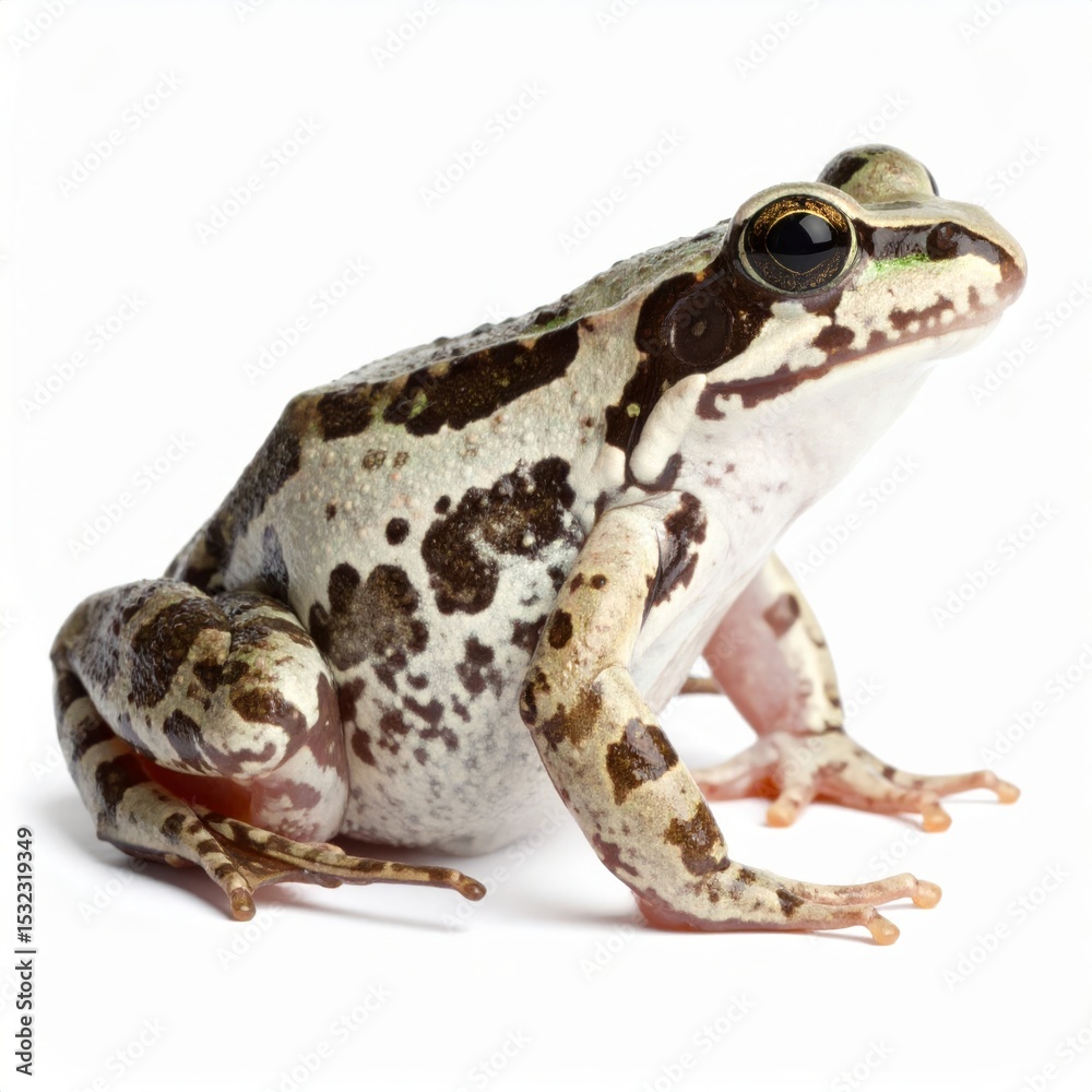Naklejka premium Frog over white background, no shadow