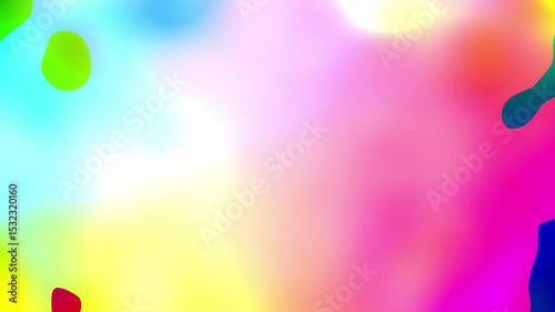 Abstract Memphis Style Motion Background 4K